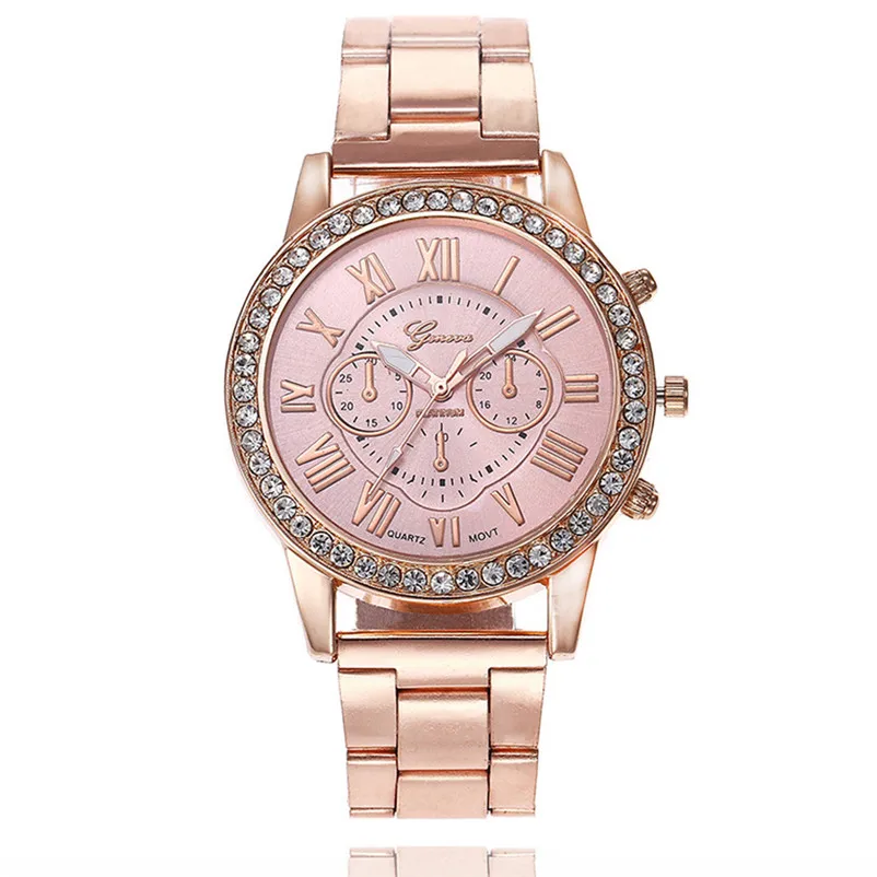 Women watches top brand luxury ladies dress Fashion Simple Watch Steel Strip Watch Women Mechanical Gear Watch Reloj J06#N (7)