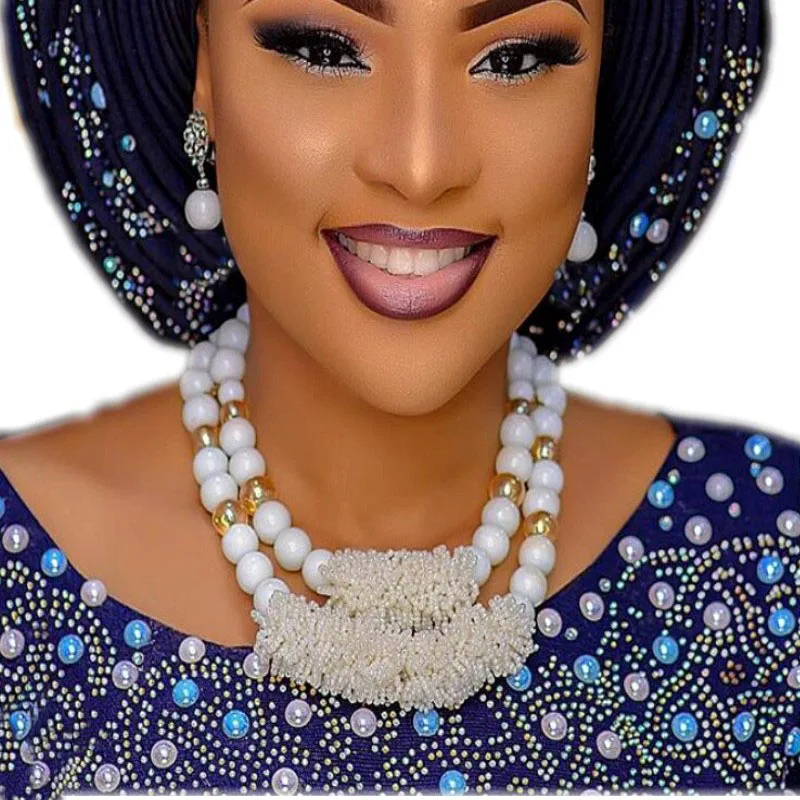 Белый комплект ювелирных изделий для женщин Африканский Свадебный комплект ювелирных изделий смелые шары в середине ожерелье набор женщин... Белый комплект ювелирных изделий для женщин Африканский Свадебный комплект ювелирных изделий смелые шары в середине ожерелье набор женщин...