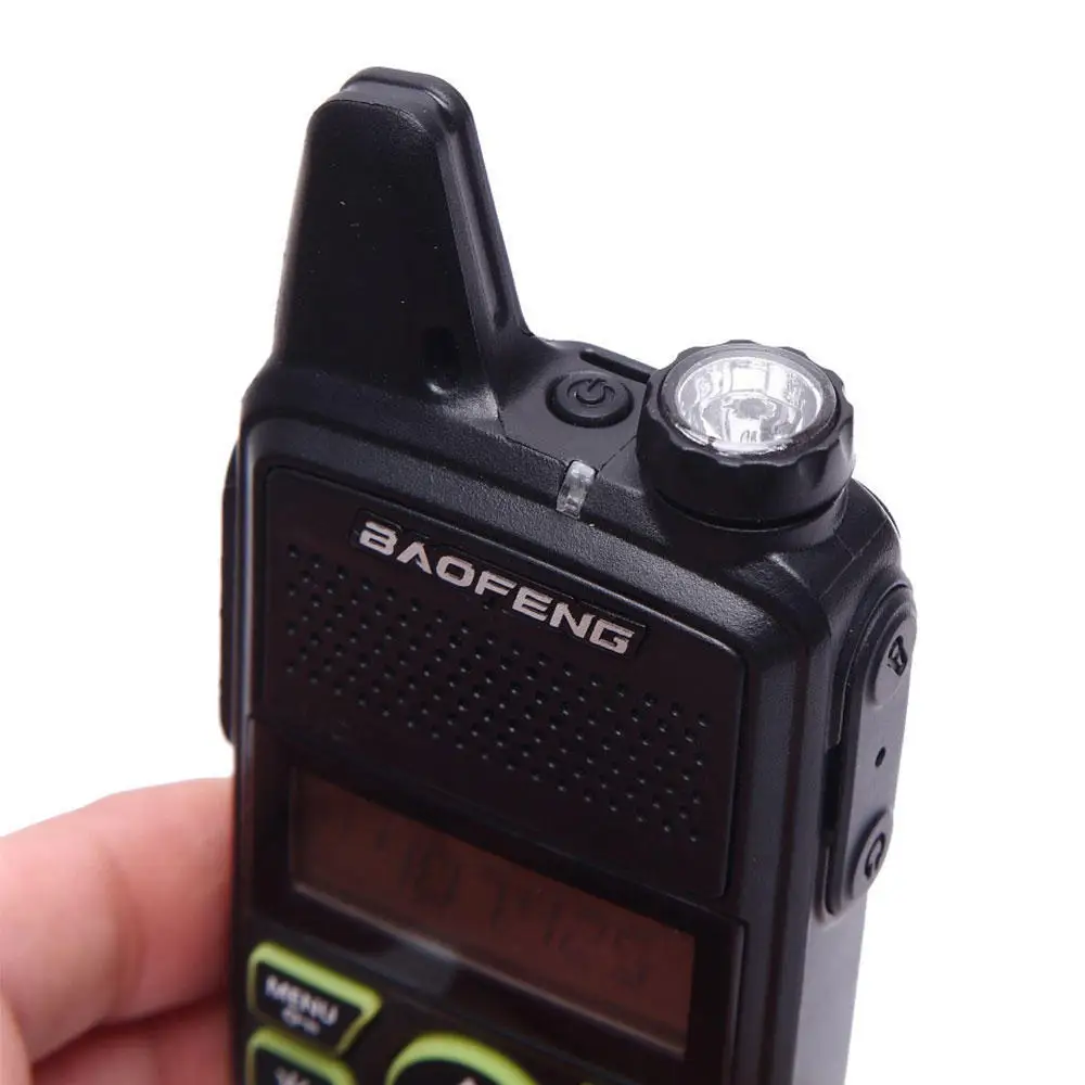 2 шт./лот Baofeng bf t1 walkie talkie мини детское радио uhf Портативное двухстороннее UHF 400 470MHz FM