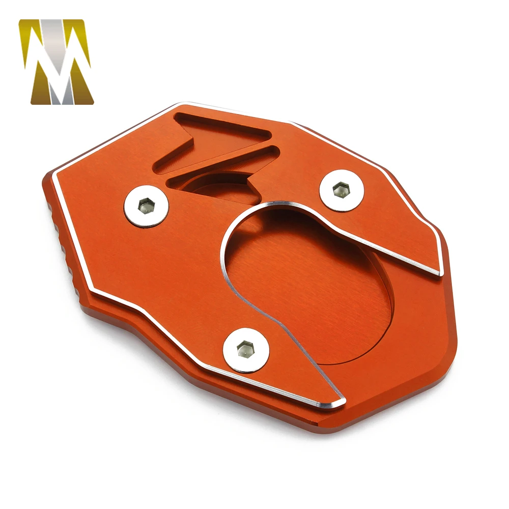 Motorcycle CNC Aluminum Side Stand Enlarger Plate Kickstand Enlarge Extension for KAWASAKI Z650 Z900 (6)