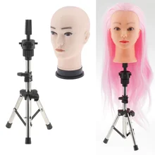 Pro ПВХ пластик лысый макияж мужской манекен тренировочная голова для парикмахера манекен кукла для парика дисплей с регулируемым держателем штатива