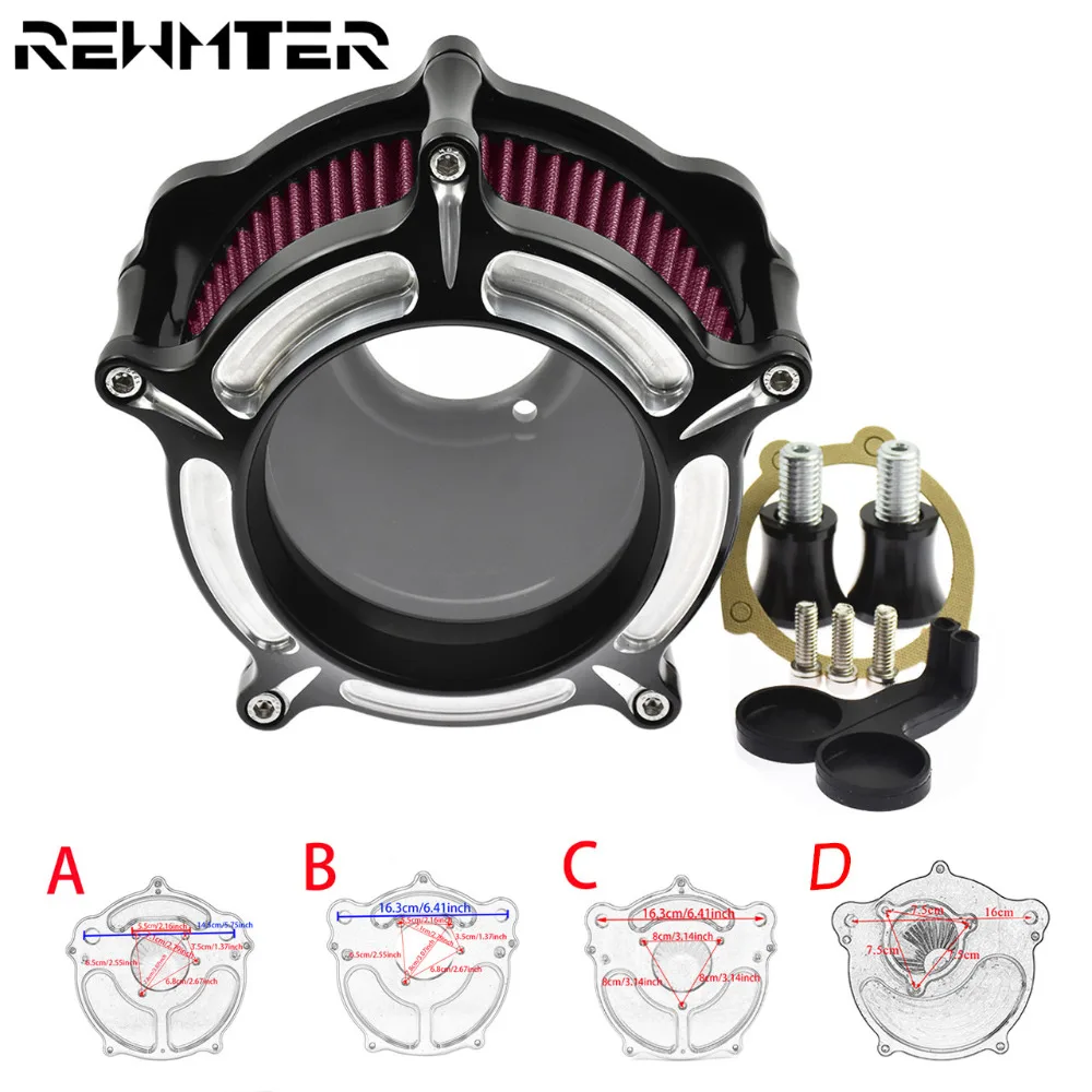 Мотоцикл воздухоочиститель Впускной системы фильтр Алюминий Красный для Harley Softail 18 XL Sportster 91-17 Touring 00-07 Dyna FXDLS