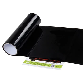 

30 x150 cm Black DIY Tinting Car Fog Tail Light Headlights Vinyl Film Wrap Sheet