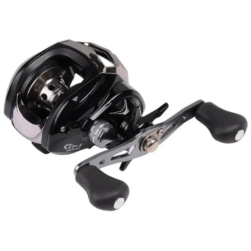 Baitcasting Fishing Reel BC200 17+1BB 7.1:1 Magnetic Tuned Brake Low Profile Stainless Steel Bearing Fishing Reel Fishing Tackle