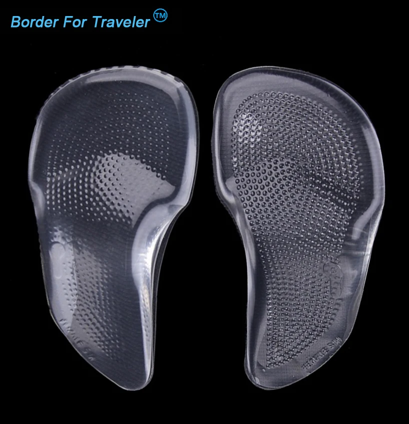 2017 silicone gel orthotic arch pad arch support insole flat foot feet
