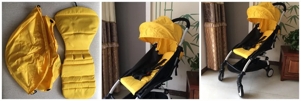 baby stroller accessories on sale Textile 165 SunShade+seat cushion Baby Stroller Accessoire Fit for yoya strollers mat sun canopy shield poussette pad oxford baby stroller accessories essentials