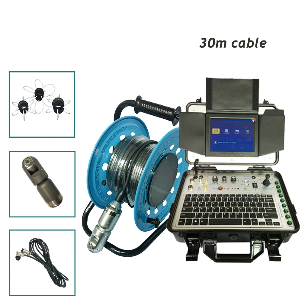 Waterproof IP68 Borehole Water Well Inspection Camera With 100m Meter