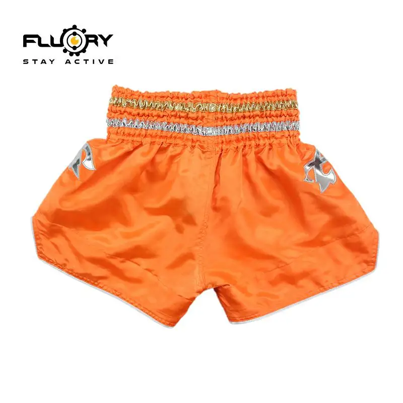 Подростковые и детские (для девочек мальчиков) шорты fluory Muay Thai с вышитыми