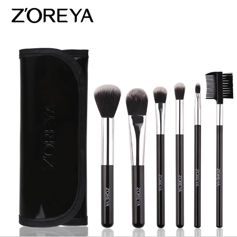 

Zoreya Fashional 6Pcs Colorful Professional Makeup Brushes Blush Powder Foundation Eye Shadow Makeup Tools