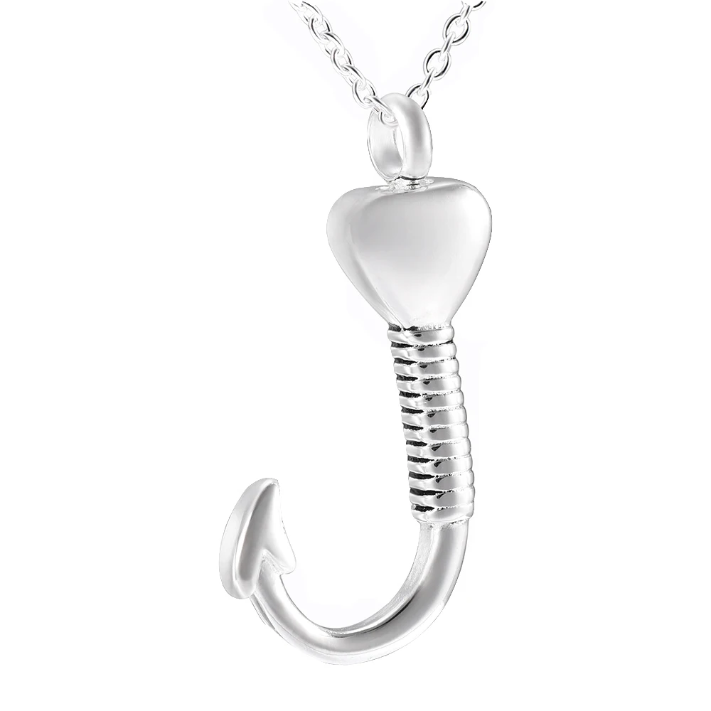 IGD8423 Silver Cremation Jewelry for Ashes Memorial Pendant Necklace