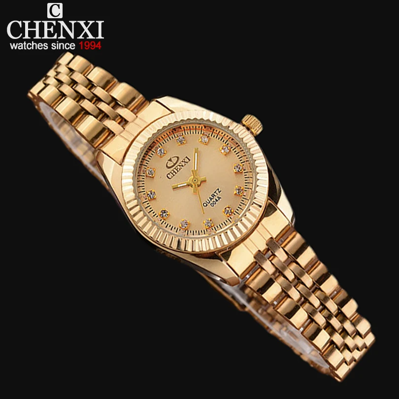 Prix pour Mesdames Montre En Or Femmes D'or Horloge Femelle Top De Luxe CHENXI Marque Femmes Robe Strass Quartz Étanche Montres Féminin Prix pour Mesdames Montre En Or Femmes D'or Horloge Femelle Top De Luxe CHENXI Marque Femmes Robe Strass Quartz Étanche Montres Féminin