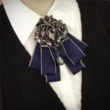 Новые мужские повседневные женские модные банты со стразами для мужчин и женщин, свадебная одежда для шафера, корейский воротник, галстук-бабочка