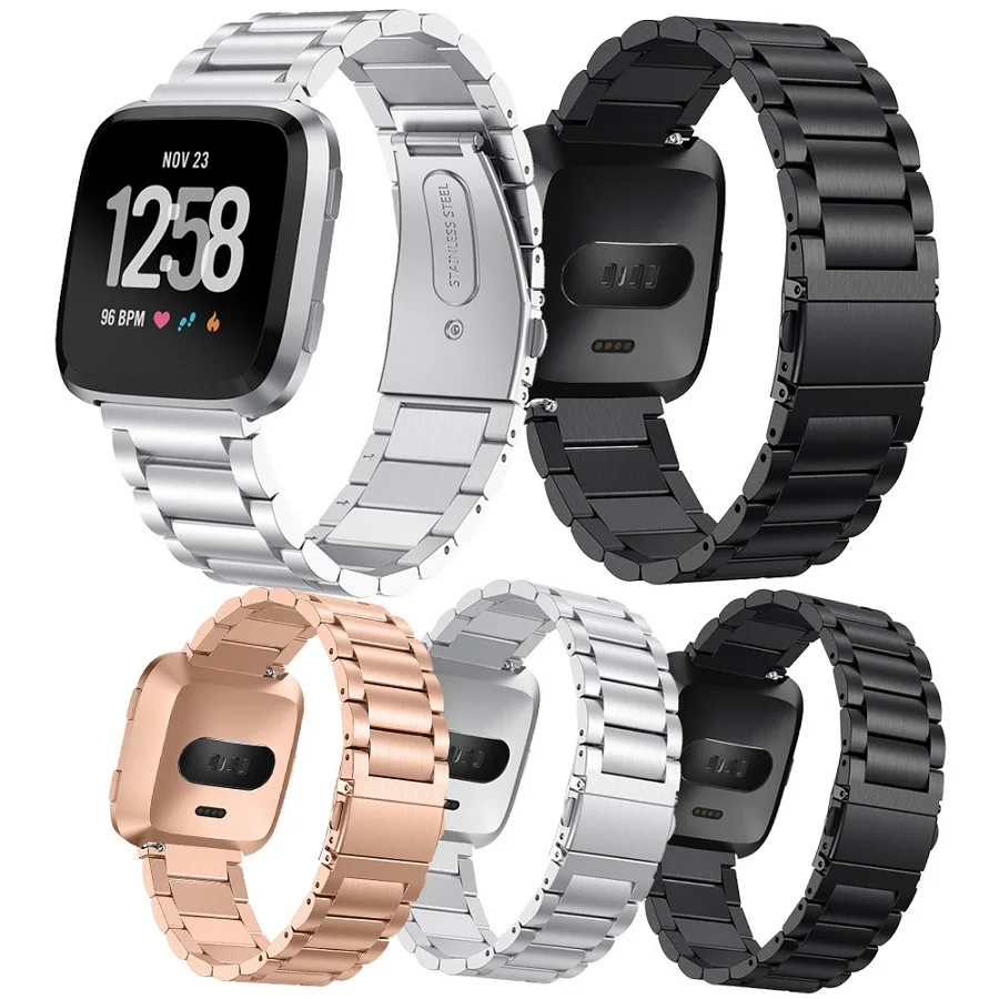 

Metal Strap for Fitbit Versa Watch Band Stainless Steel Bracelet Loop Replacement Wristband for Fitbit Versa Smart Accessories