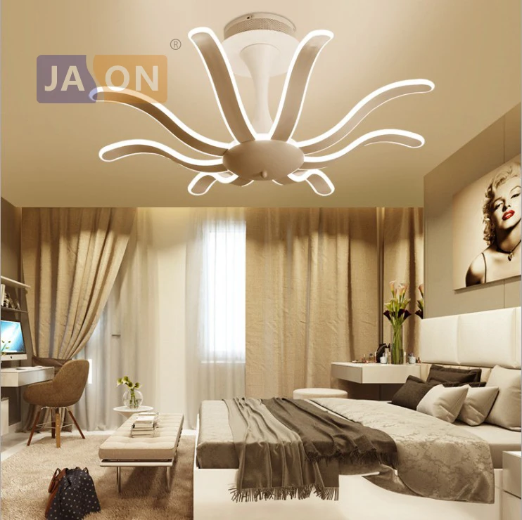

LED Nordic Iron Acrylic Aluminum White Flower LED Lamp.LED Light.Ceiling Lights.LED Ceiling Light. Ceiling Lamp For Bedroom