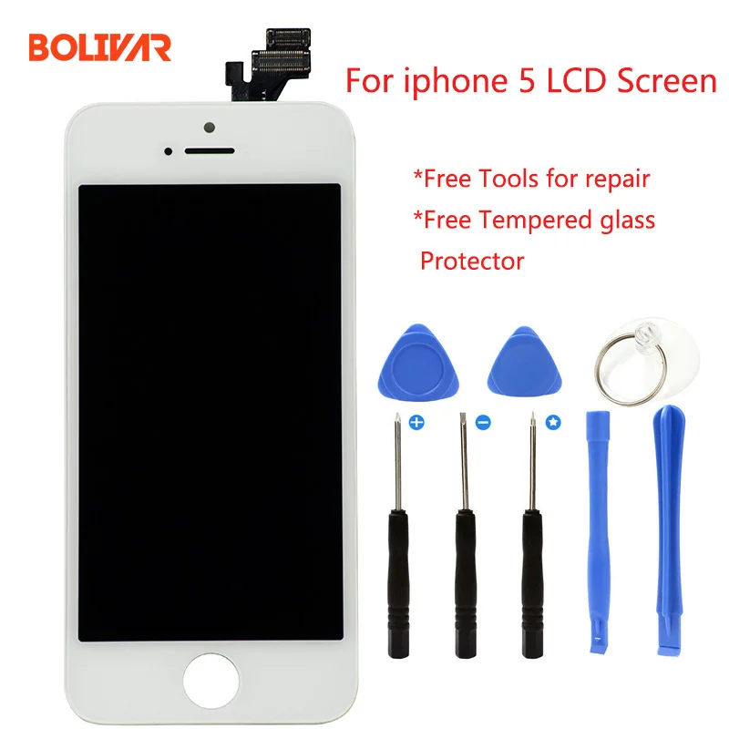 Мобильный телефон ЖК-дисплей для iphone 5 5c 5s сенсорный экран дигитайзер Заводская
