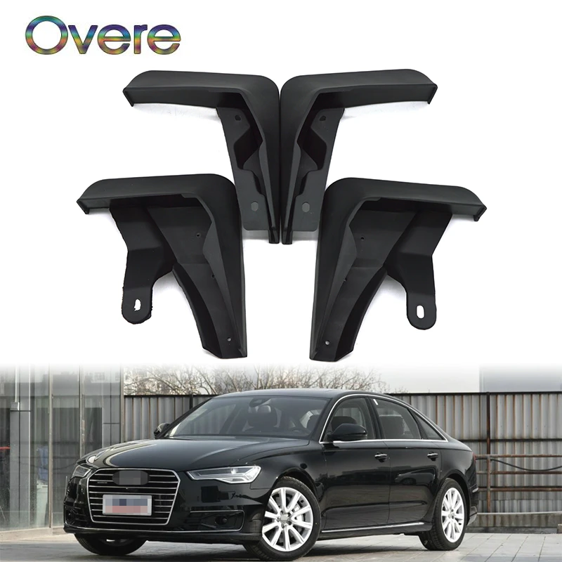 

Overe Car Front Rear Mudguards For Audi A6 2016 2017 2018 A6L Mud Flap Accessories Splash Guard Car-styling Fender 1Set Mudflaps