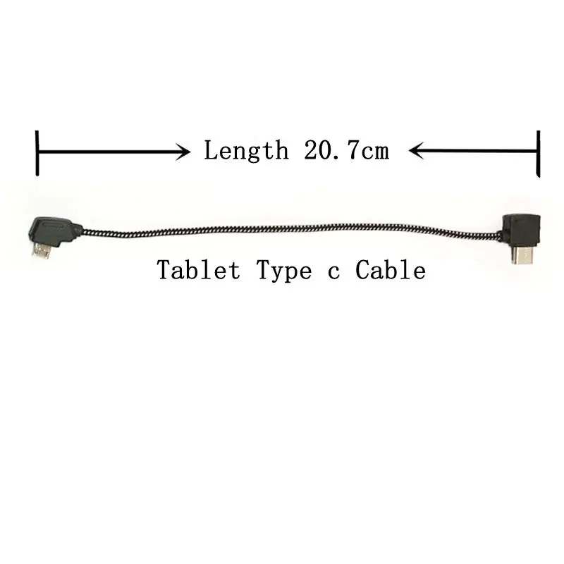 Беспилотный пульт дистанционного управления IOS type-c кабель Android Micro USB линия передачи данных для DJI Mavic 2 Pro мобильный телефон планшет передача провода - Цвет: Type-C- 20.7cm