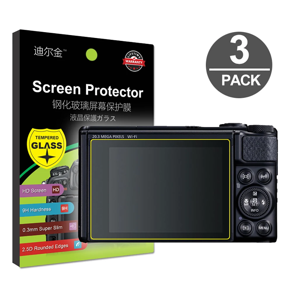 

3x Tempered Glass Screen Protector for Canon Powershot SX60 SX70 SX740 SX730 SX720 SX710 SX620 SX610 HS
