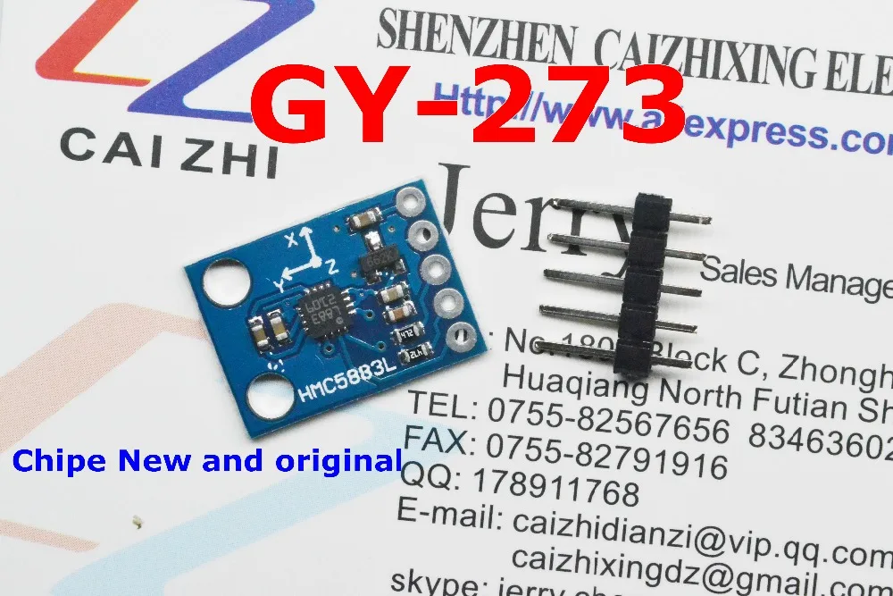 Free Shipping GY-273 HMC5883L Module Triple Axis Compass Magnetometer Sensor 3V-5V  (More than 2PCS $3/PCS)