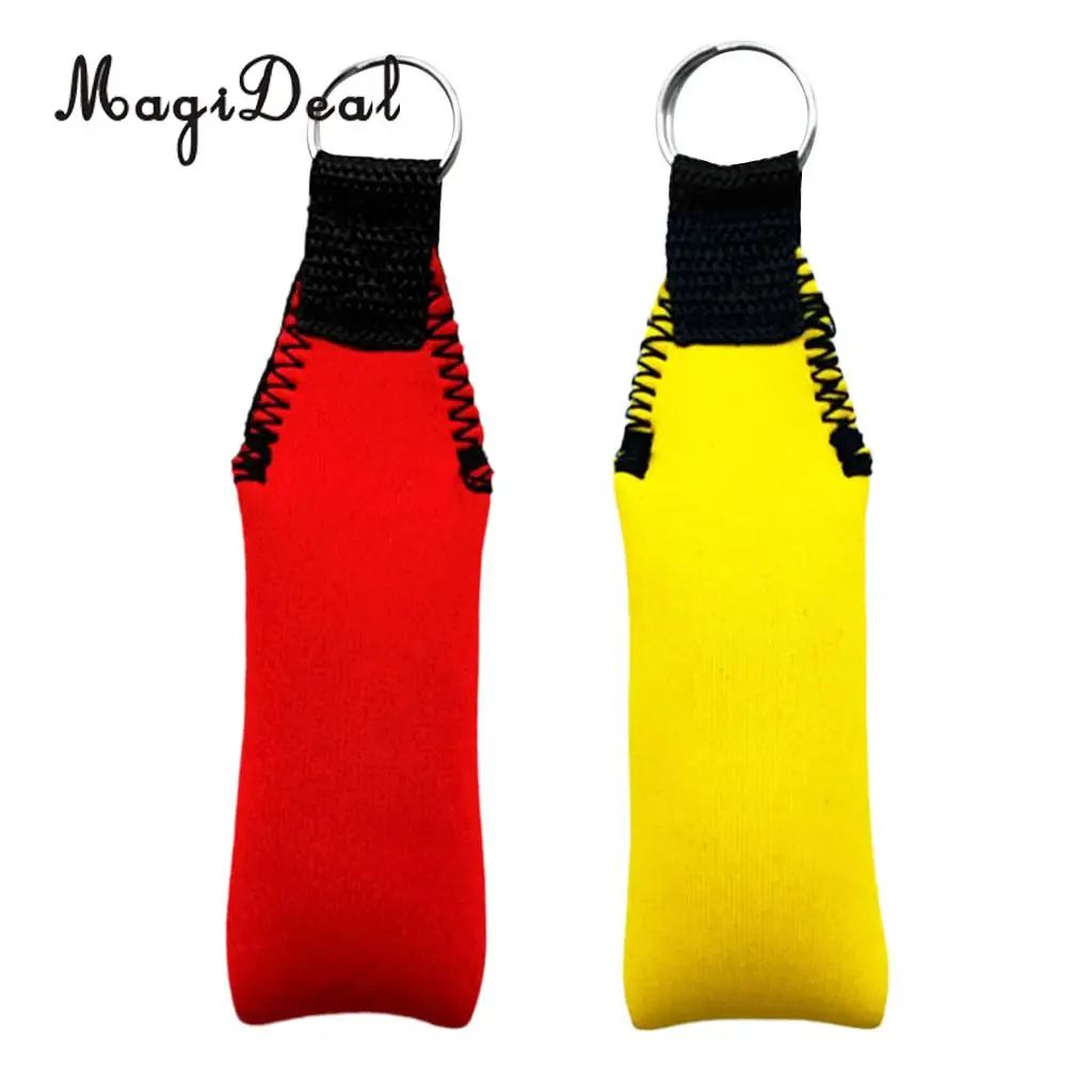 Durable 2Pcs Floating Keyring Keychain Key Float for Beach Sea Jetski Sailing Outdoor Water Sports Sailing Drifting Accessories