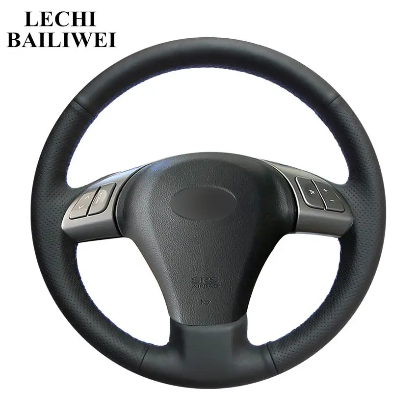 Черная искусственная кожа ручная строчка для Subaru B9 Tribeca 2006 2007 2014|Чехлы на руль| |