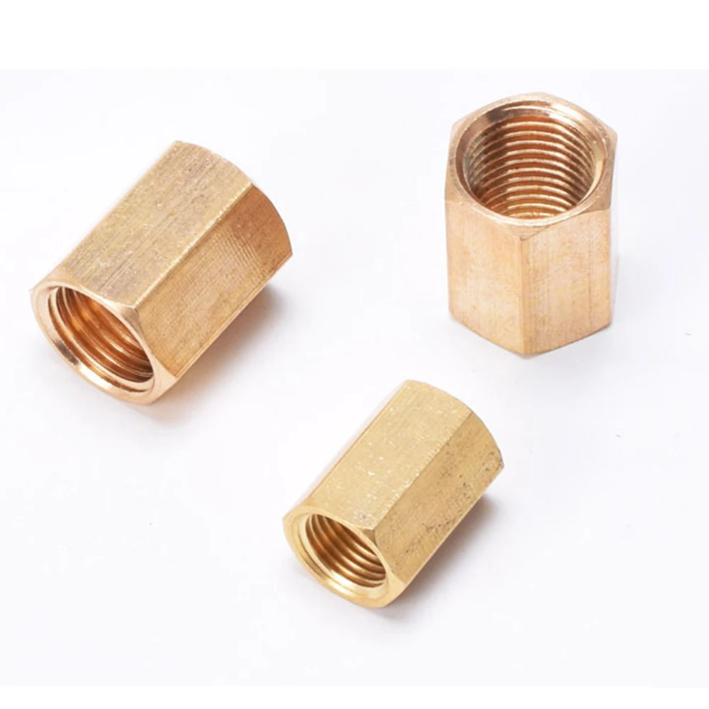 1 шт. 1/4 &quot3/8&quot 1/2 &quot3/4&quot &quotлатунный BSP гнездовой резьбой шестигранный прямой
