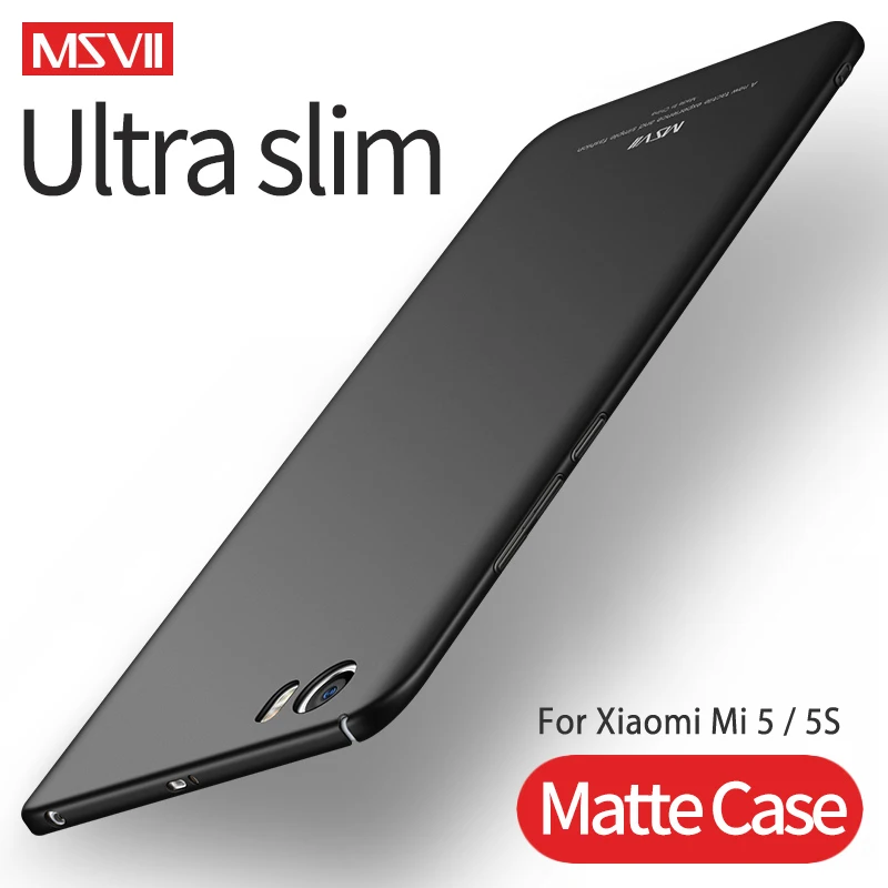 

Cases For Xiaomi Mi 5 5S MSVII Hard PC Full Protection Cover Ultra Slim Matte Case Cover For Xiaomi Mi5 Mi5S Mi 5 5S Phone Case