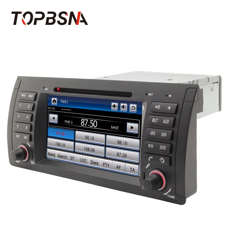 Sale TOPBSNA 7 inch Car DVD Player For BMW E53 X5 M5 E39 E38 GPS Navigation Multimedia Stereo 1 Din Car Radio Headunit automotive USB 1