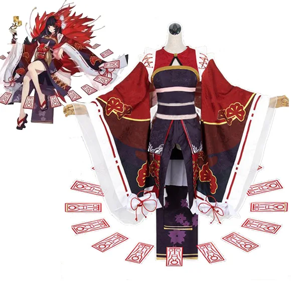 Косплей мобильная игра Onmyoji Equinox цветок SSR Пробуждение японское кимоно Cos