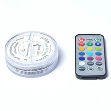 16 цветов RGB погружной светодиодный свет база для наргиле кальян с пультом дистанционного управления вечерние наружные украшения бар