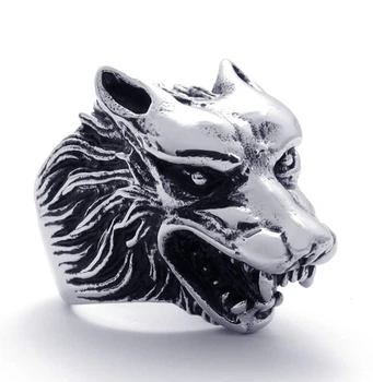 

Wolf Ring---Unique Handmade Boho Chic Return of the King Retro Men Ring Male Gift Jewelry--12pcs/Lot( 3 Colors Free Choice)