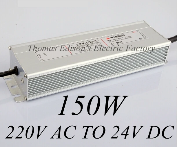 

DIANQI waterproof power supply 220v AC TO 24V DC 150w power suply 24v 150w ac dc converter good quality water proof