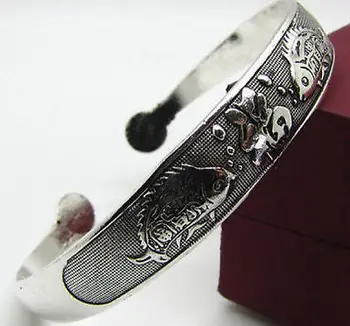 

Free shipping@@10PC@@@ Hot! New Tibetan Tibet silver Totem Bangle Cuff Bracelet--style 27