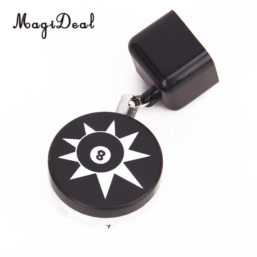 MagiDeal Professional Billiards Snooker Pool Retractable Cue Chalk Holder With Belt Clip for Funny Family Indoor Snooker Games