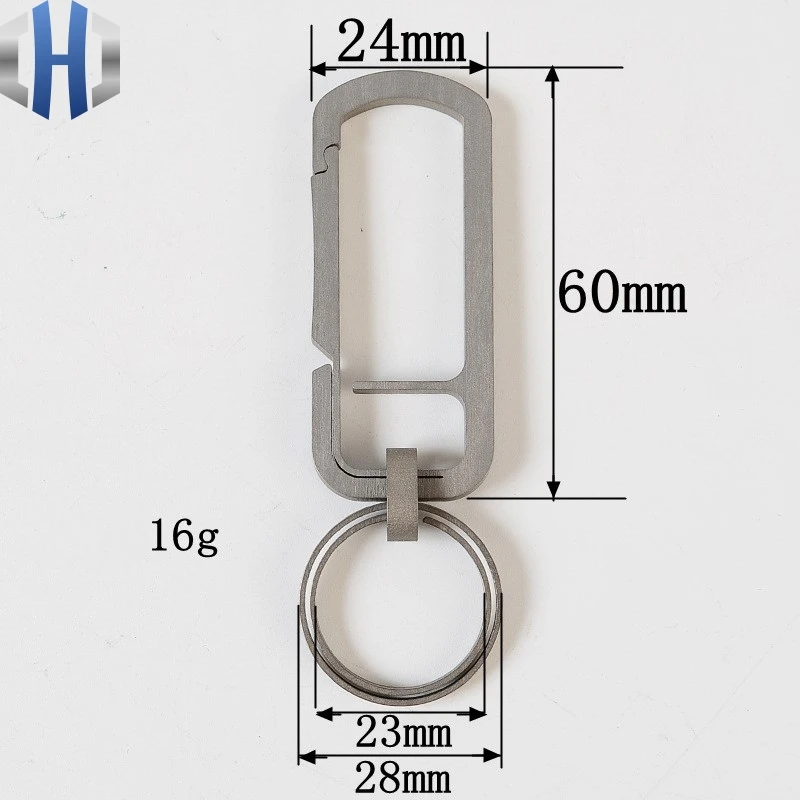 Брелок для ключей из титанового сплава, брелок для ключей EDC, висячая пряжка, брелок для ключей TC4