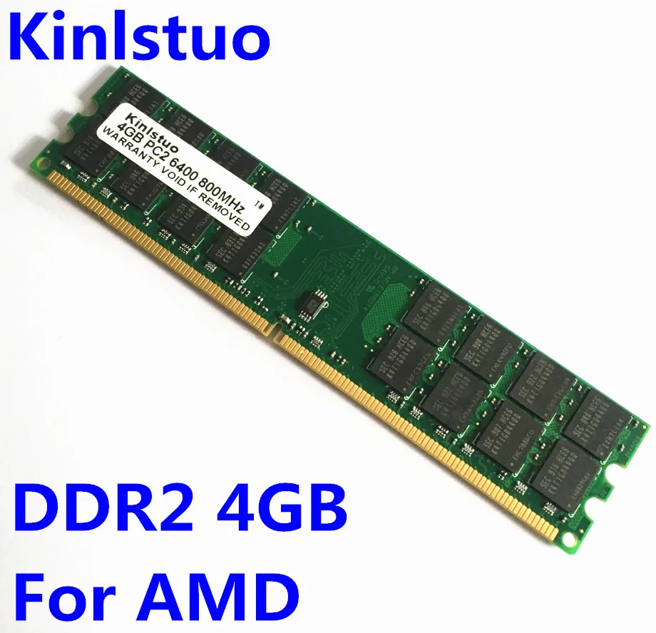 Kinlstuo الجملة جديد مختومة DDR2 800/PC2 6400 1 جيجابايت 2 جيجابايت 4 جيجابايت سطح المكتب RAM الذاكرة متوافق مع DDR 2 667 ميجا هرتز/533 ميجا هرتز في الأسهم