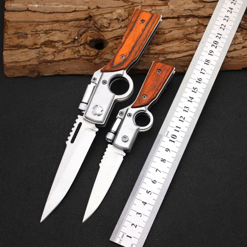 AK Survival Knife With LED Light 440 Steel Blade Fixed Blade Knifes
