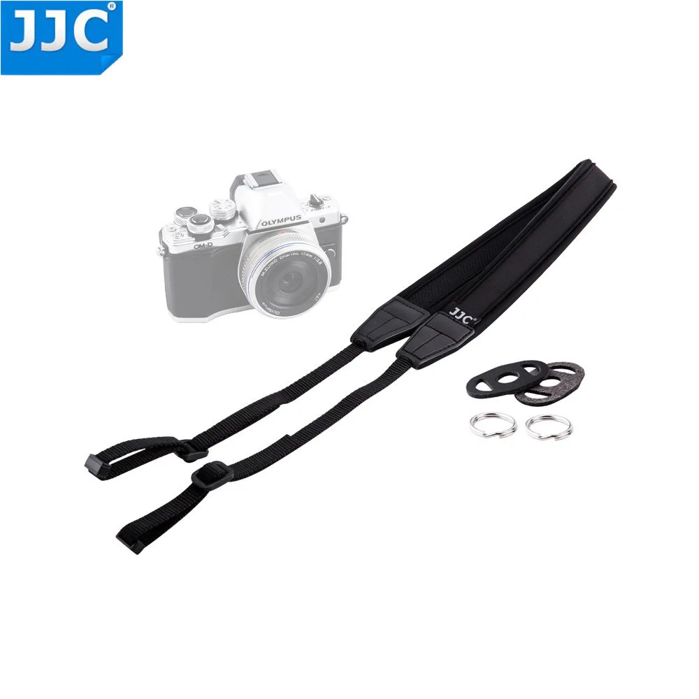 JJC Mirrorless Camera Shoulder Neoprene 124cm Length DSLR Sling Belt Ring ang Lug Protector Colourful Adjustable Neck Strap For