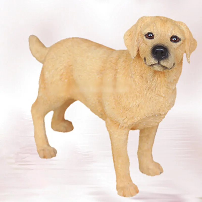 Artificial resin Labrador Retriever dog figure,car styling home room decoration,labs dog