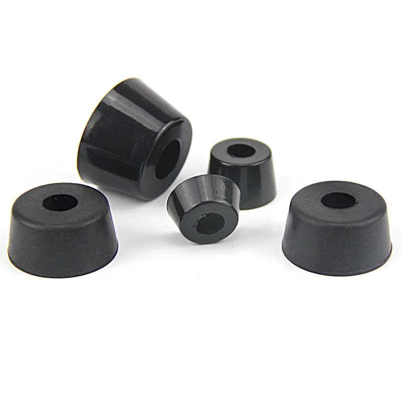 10pcs rubber mat Non-slip shock absorbing trapezoidal foot washer Cone type gasket Screw hole 5mm- 18mm thickness | Обустройство дома