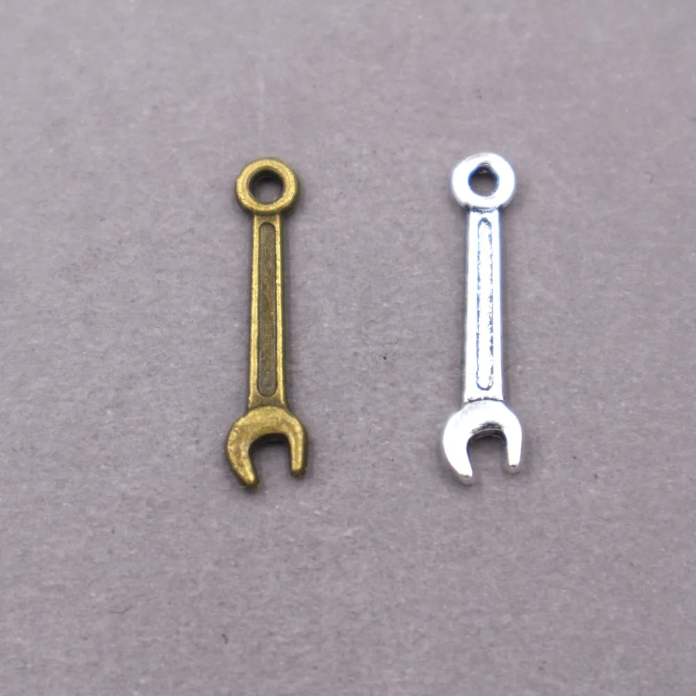 

40pcs wholesale metal alloy vintage Wrench tool charms for diy fashion jewelry