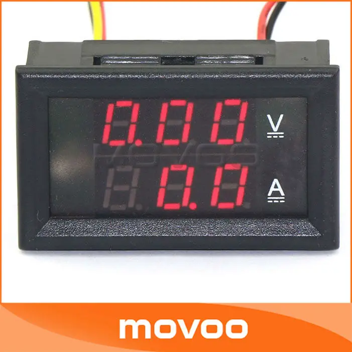 2in1 100V 100A Digital Voltmeter Ammeter DC Voltage Current Volt Amp