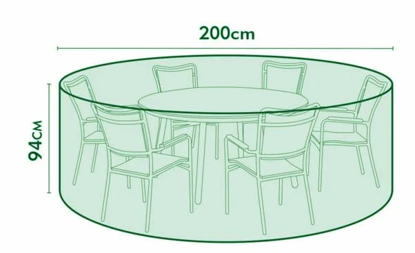 Free shipping Round Protective Cover D200 x H94cm for Chair and table set,water-proofed cover,outdoor furniture set Cove 1