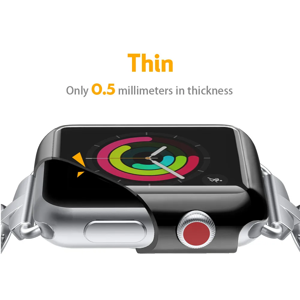 Screen Protector Cover for Apple Watch Case Electroplating Plastic Hard PC 38mm/42mm for Apple Watch Series 3 and Series 2 Screen Protector Cover for Apple Watch Case Electroplating Plastic Hard PC 38mm/42mm for Apple Watch Series 3 and Series 2