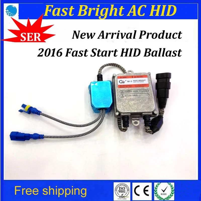 Fast Bright HID Ballast 35W Fast Start GS M 3 AC Slim Xenon HID BALLAST
