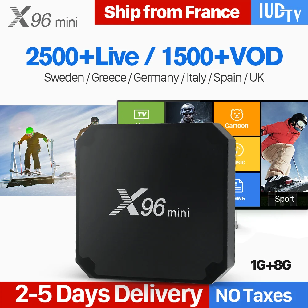 X96 MINI Smart Android 7.1 TV Box Spain IPTV Subscription IUDTV Code Sweden Italy Netherlands Germany Spain Channels IPTV Box  