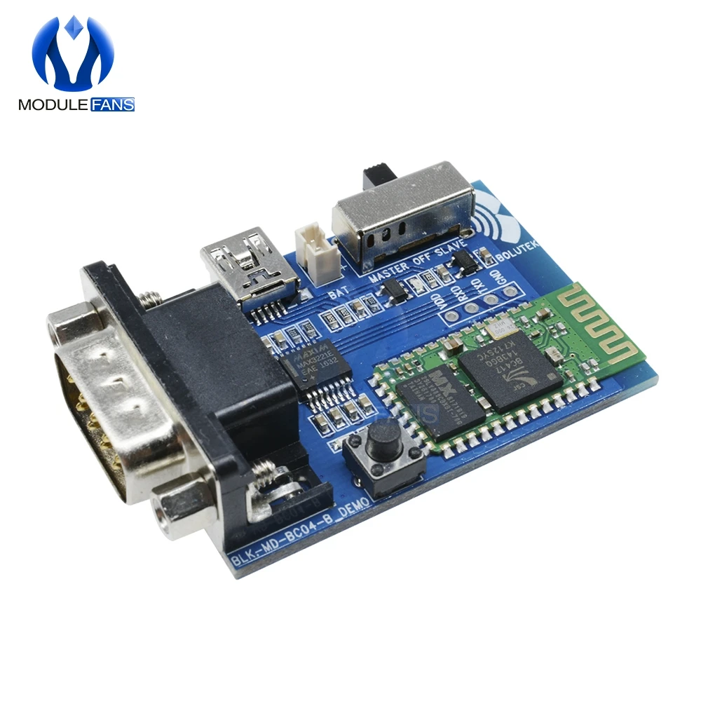 

RS232 Bluetooth Serial Adapter Board Master Slave 2 Modes 5V Mini USB Bluetooth Serial Port Profile Communication Module