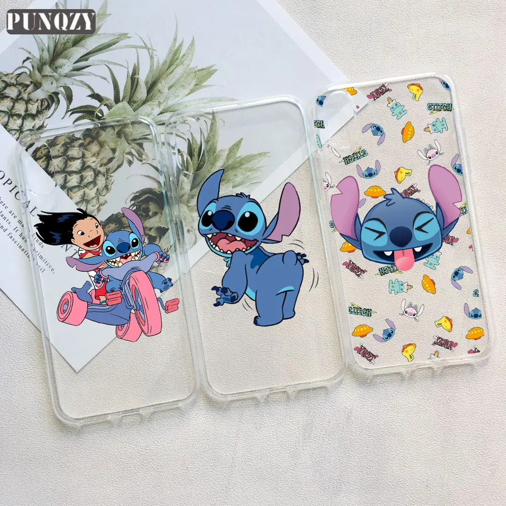 

Cute Stitch cartoon lilo and stitch couple Phone Case For huawei p20 lite p30 p9 p10 lite mate 20 lite Soft TPU Silicone Cover