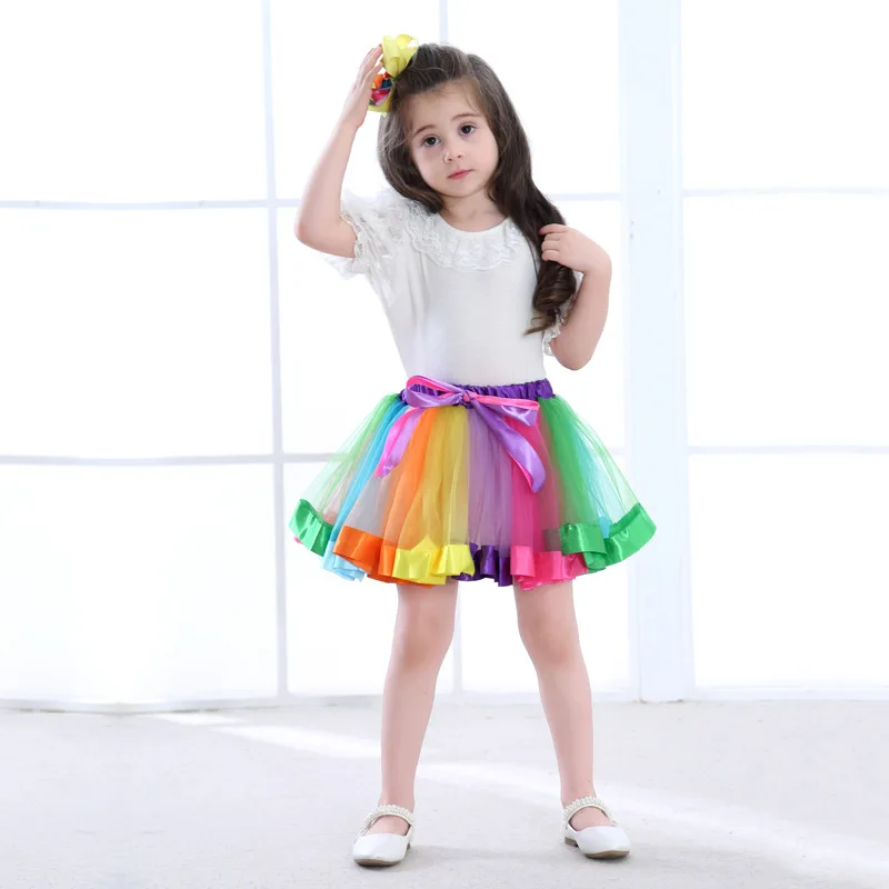 Buy 2018 Ruffles Patchwork Baby Girls Skirt Cute