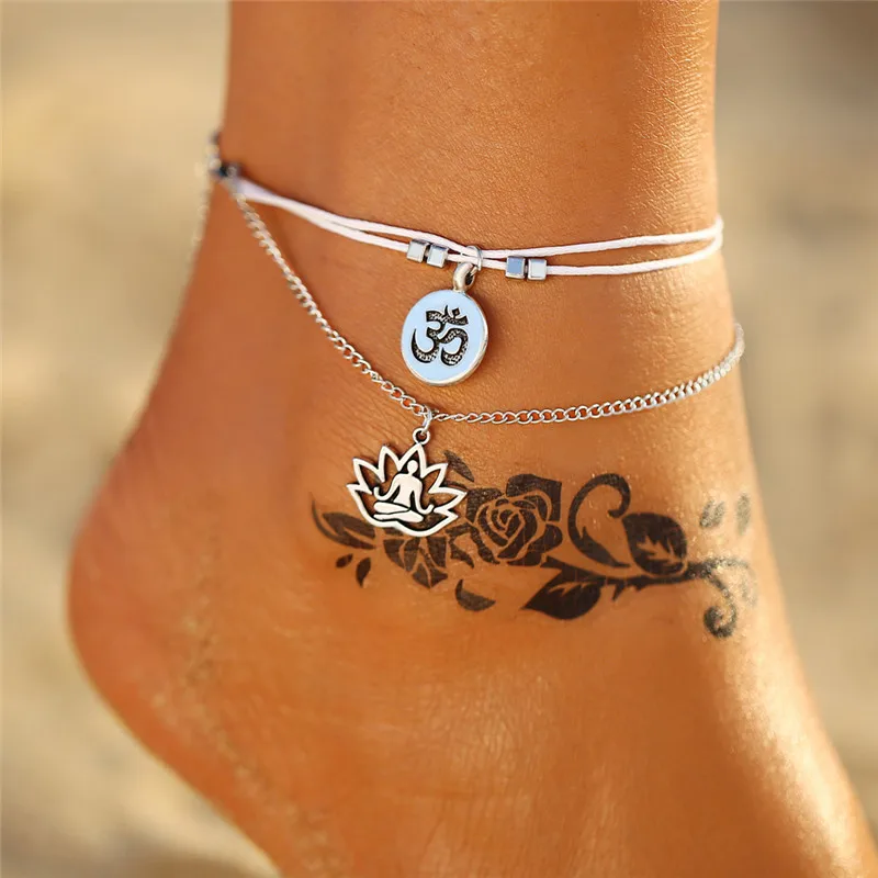 

Turtle Starfish Female Anklets Barefoot Crochet Sandals Foot Jewelry Leg New Anklets On Foot Ankle Bracelets For Women Leg Chain